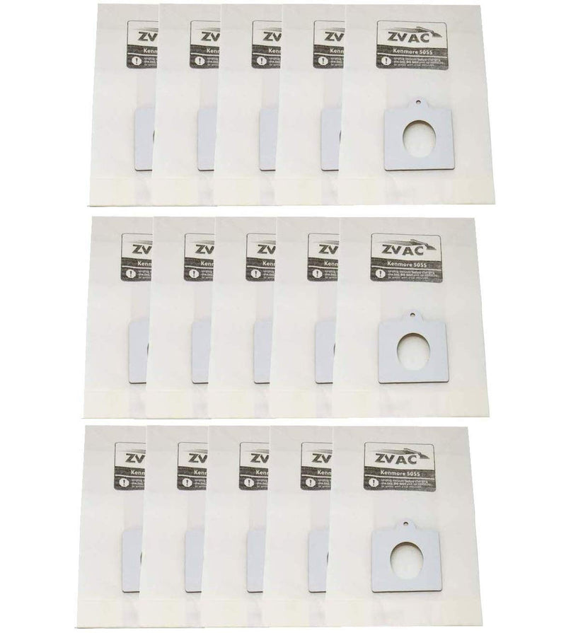 ZVac Replacement Kenmore Ultra Care Vacuum Bags Compatible with Kenmore Series 20-50403, 50403, 20-50410, 50410, 29430, 29435, 29459, 24975, 24981, 24991-15 Pack in A Bag