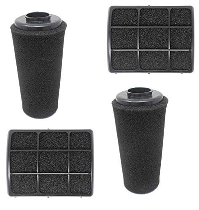 ZVac Dirt Devil F111 and F112 Replacement Filters - Pre-Motor Odor Trapping and Exhaust Filter Set - Best for Endura Max, Razor, and Razor Pet Upright Vacuum Cleaners - For AD47936 and 440010557 Parts