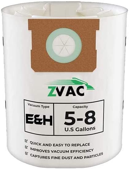 ZVac Replacement for Shop-Vac Vacuum Cleaner Paper Bags - Restores Shop-Vac Part 