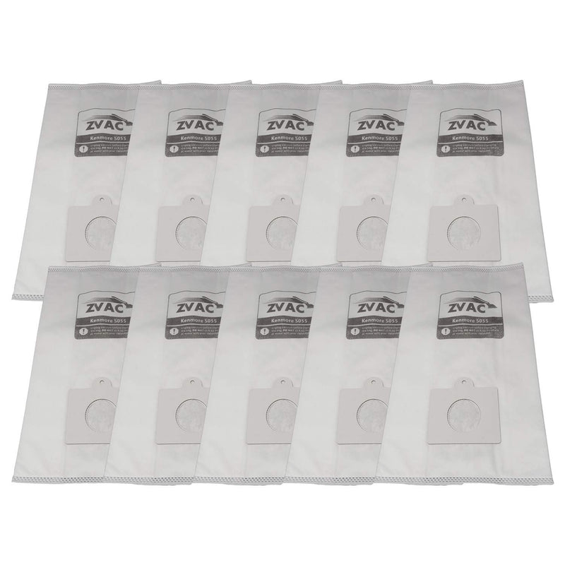 ZVac Kenmore C/Q Replacement Vacuum Cleaner Cloth Bags Compatible with Kenmore Canister Style C, Q, 5055, 50558, & Panasonic C-5, MC-V295H