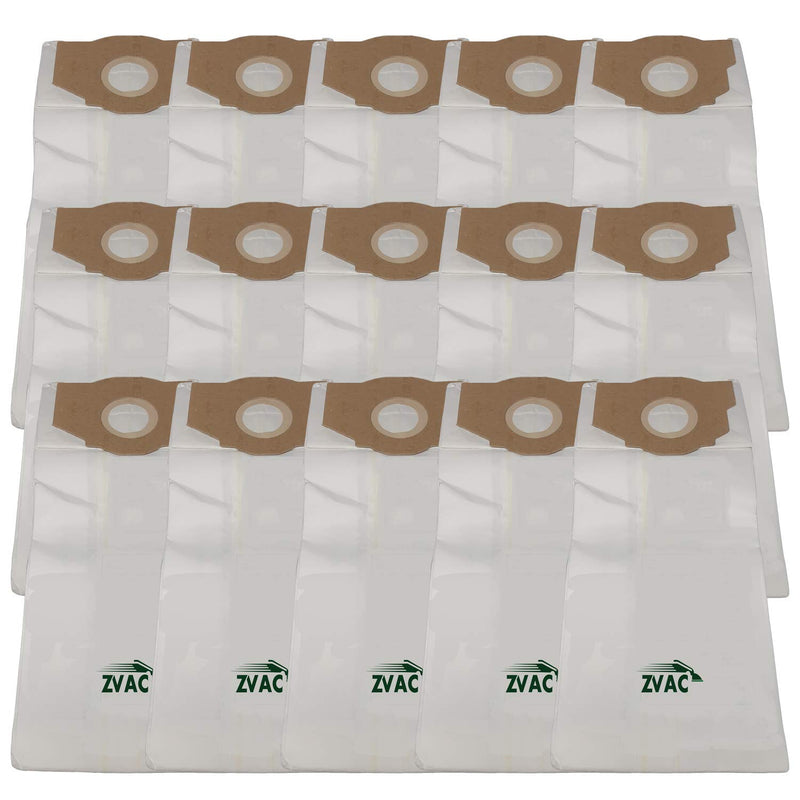 Eureka Type RR Vacuum Bags (15 Pack); Similar To Part 67529; Fits All Bagged Smart Vac Uprights; by ZVac