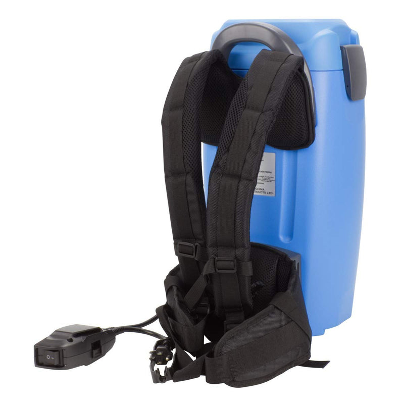 ZVac Backpack Vacuum Cleaner Commercial Grade ZBV-2 1.5 Gal. HEPA Filtration with Complete Attachment Tool Set, 50&