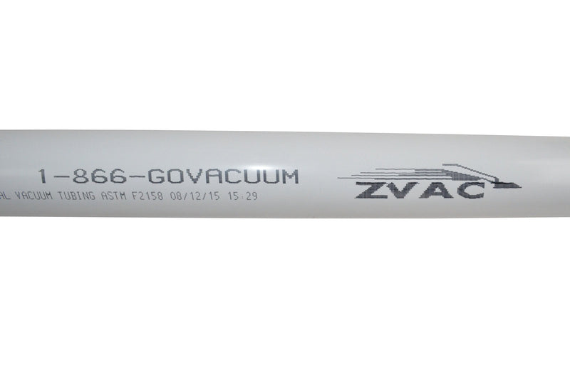 ZVac Central Vacuum Pipe Tubing Qty 5 of 56.5" (Total 23.5 feet of cvac Pipe - 282.5" Long) PVC Pipe Central Vac Built in Vacuum Pipe Compatible Replacement for Most Brands ASTM F2158 (5)