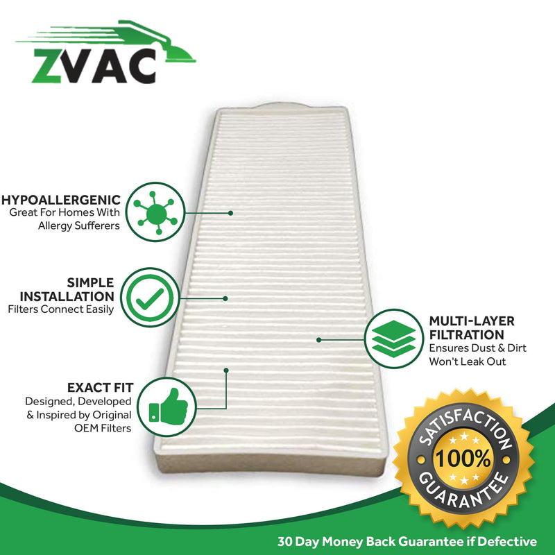 Zvac Compatible 3091 Replacement Bissell Style 8 & amp 14 HEPA type Filter Part 