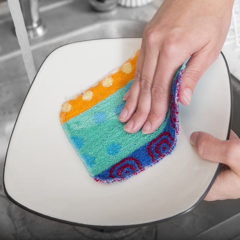 Reusable Dish Scrubber Sponge Set - Non-Scratch Scouring Pads & Scrubbing Clo...