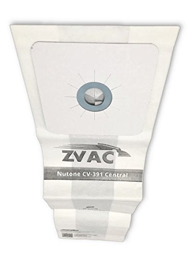 Zvac Replacement Nutone Cv-391 Vacuum Bags Compatible with Nutone Part # 68703-6, 68703 Fits Pp600, Cv353, Cv750, Cv352, Pp650, Cv450, Pp500, Cv352W, Cv653, Cv350-15 Pack in A Bag