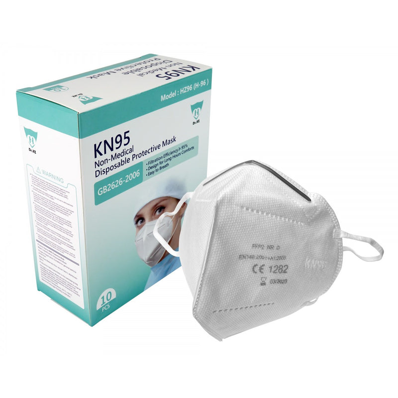 ZVac Disposable KN95 Masks - 5 Layer Filtration Protective Mask - Comfortable Breathable Face Mask - Designed for Sanitation -Ships from USA - 10 pcs